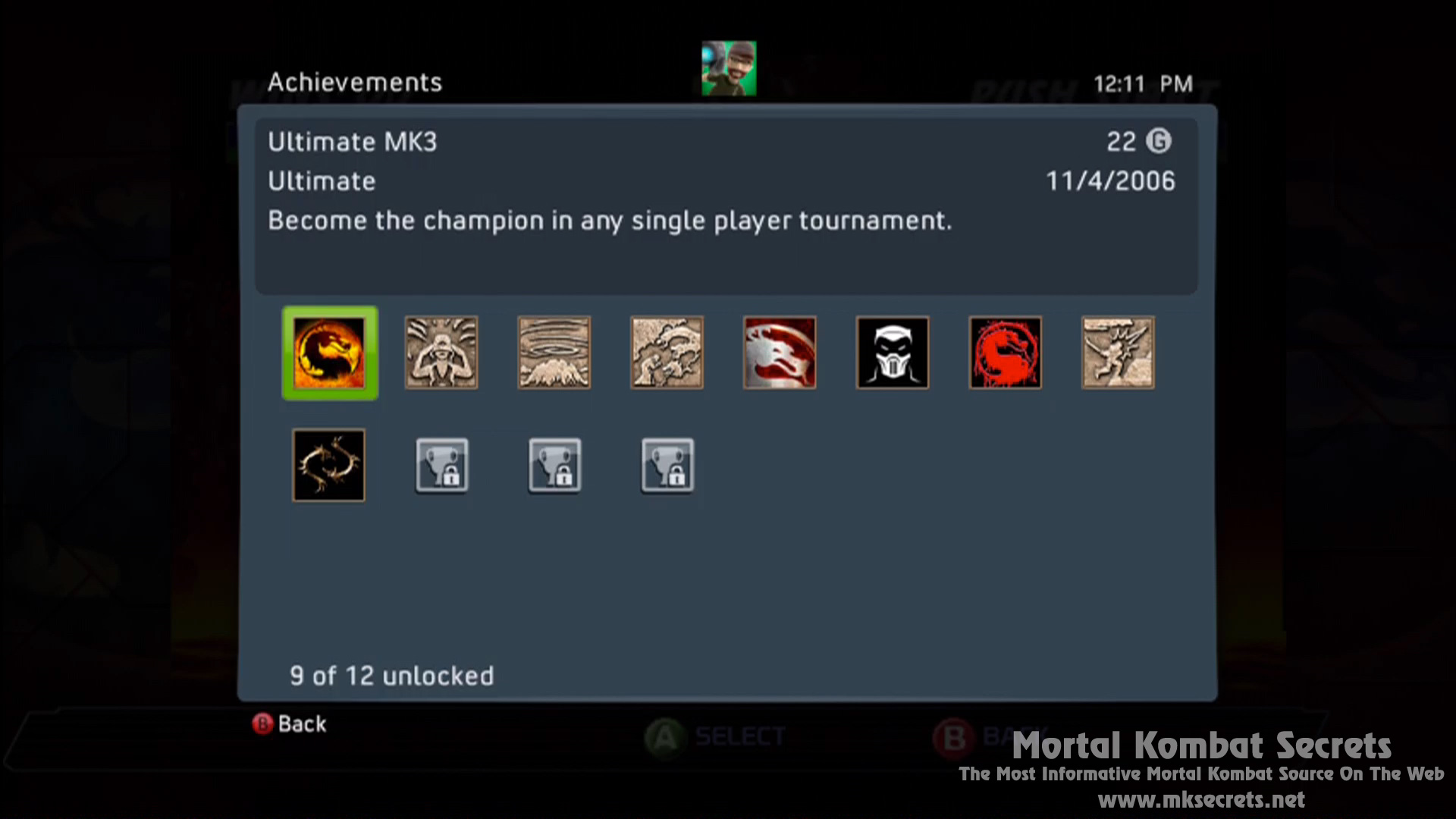 Mortal Kombat 3 (PlayStation) · RetroAchievements